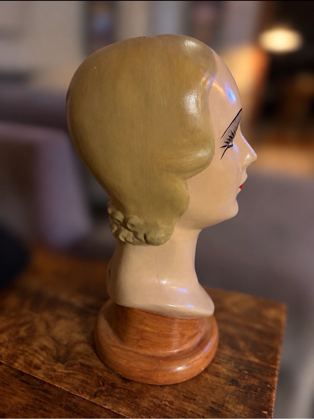 Katherine’s Collection Art Deco Mannequin Head Bust Vintage Display 15" - Picture 4 of 7